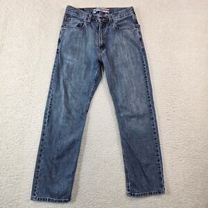 Denizen from Levis 236 Regular Fit Men Blue Jeans 31x30 Medium Wash Cotton Denim